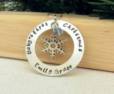 Silver Snowflake Washer